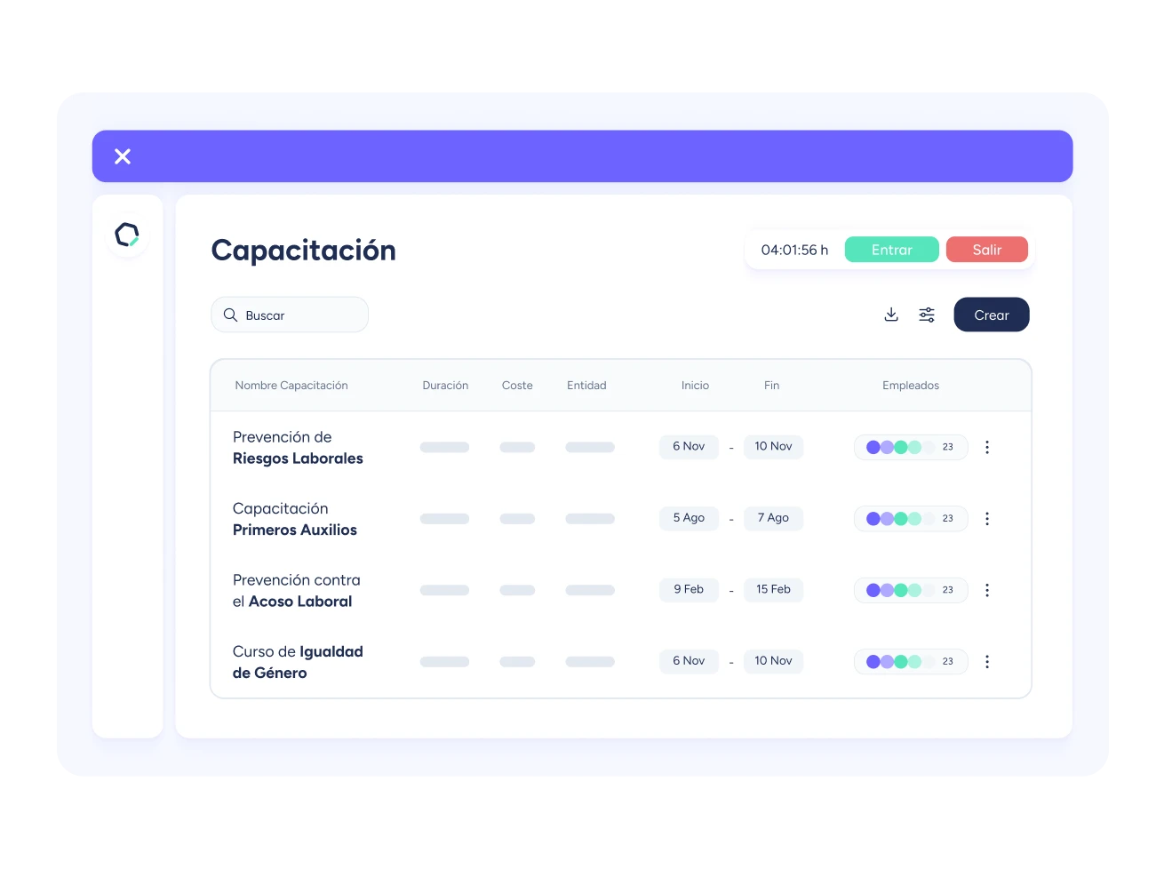 software gestion formacion