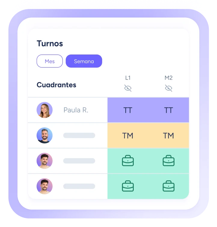 Automatiza los cuadrantes de turnos 