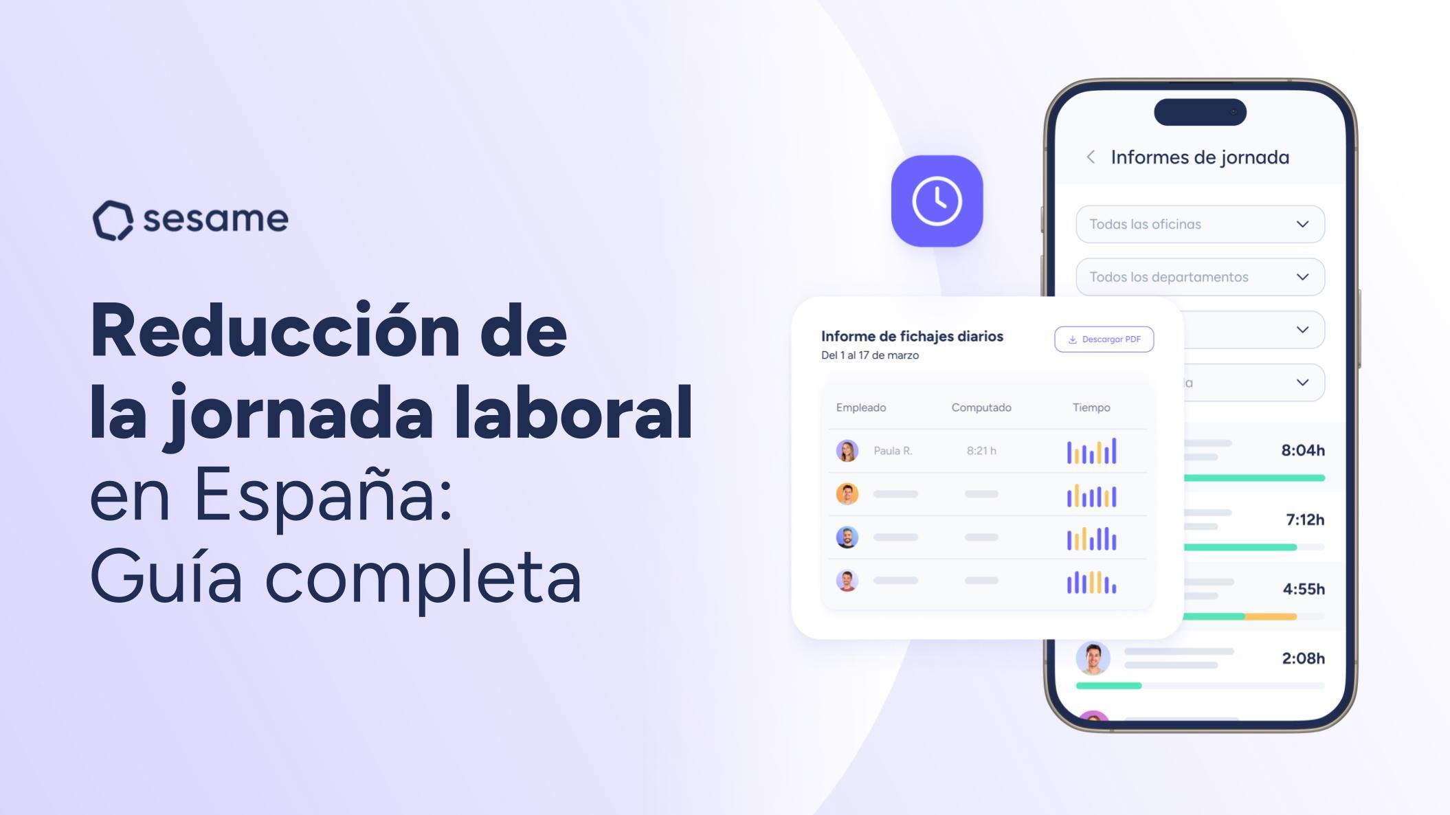 Reducción de jornada laboral